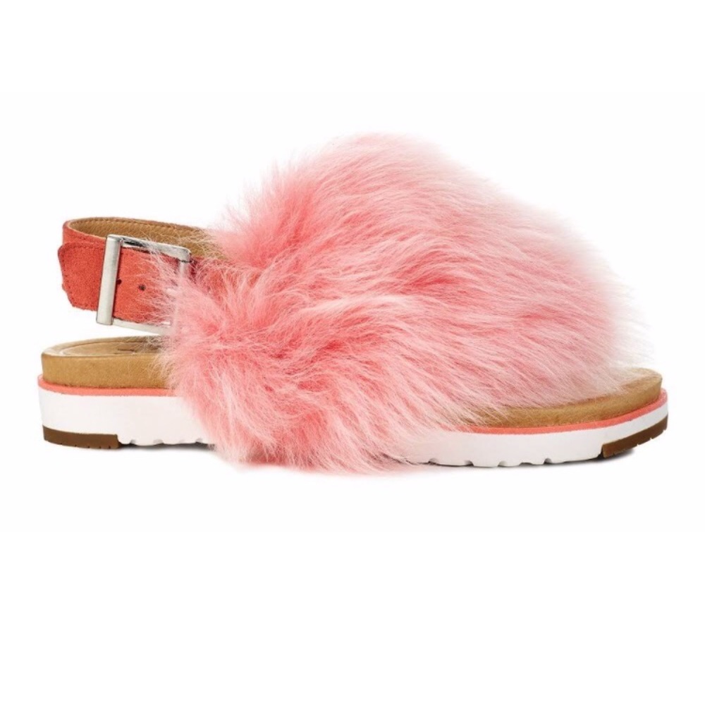 Ugg holly fur sandals Authentic - Picture 1 of 7